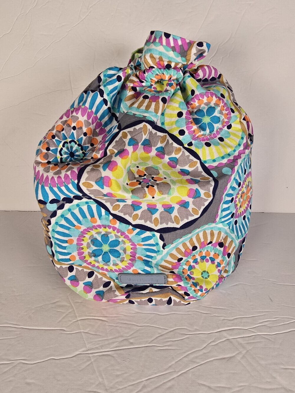 NWOT Vera Bradley SUNNY MEDALLION Ditty Bag Laundry Beach Travel Lined Bag Tote